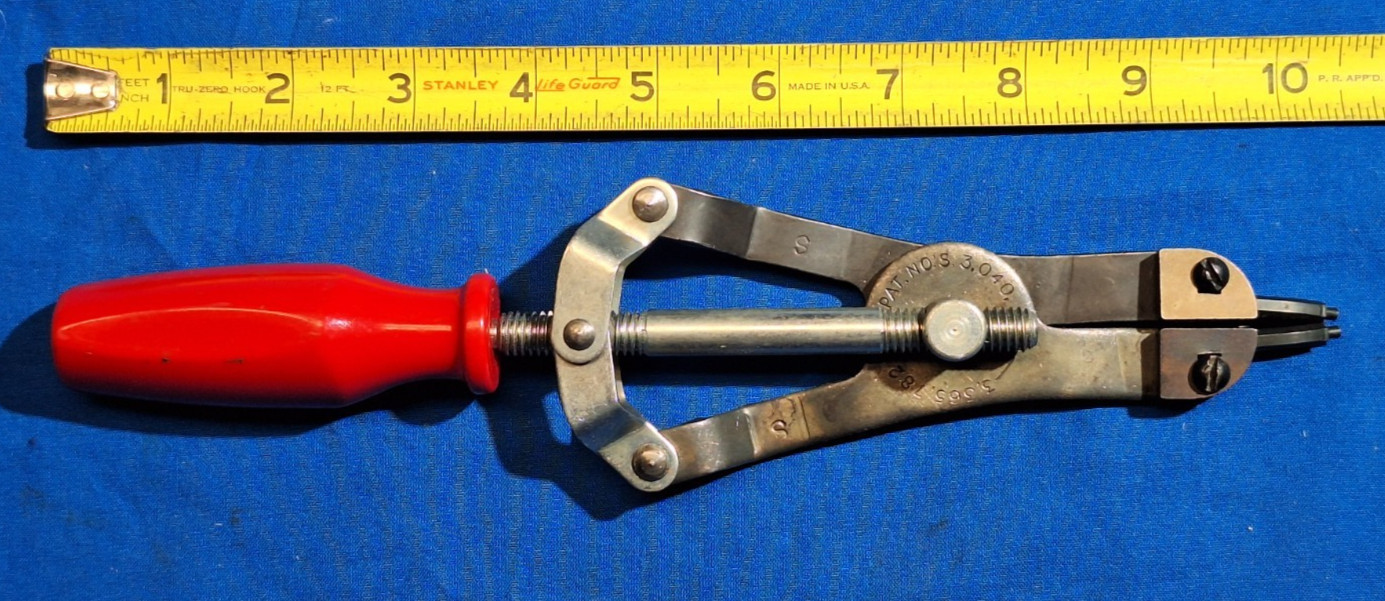 Vintage K-D No 2012 Snap Ring Pliers Turn Screw Adjustment Made in USA Used