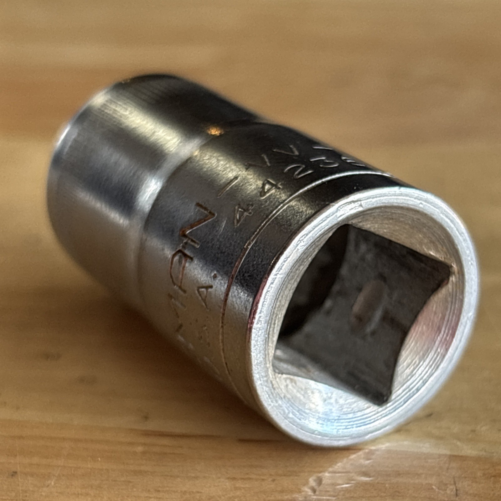 Craftsman 15mm Shallow Socket 1/2″ Drive 12 Point Top Knurl VV Series 44236 USA
