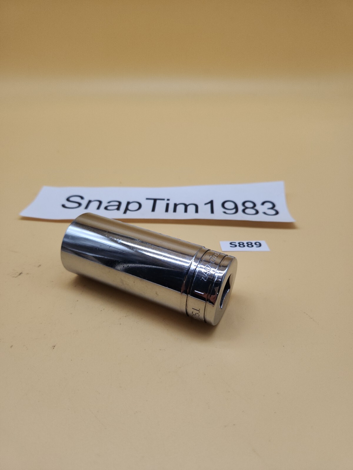 Snap-on Tools 1/2″ Drive 1″ SAE Deep 6 Point Chrome Socket TS321 USA