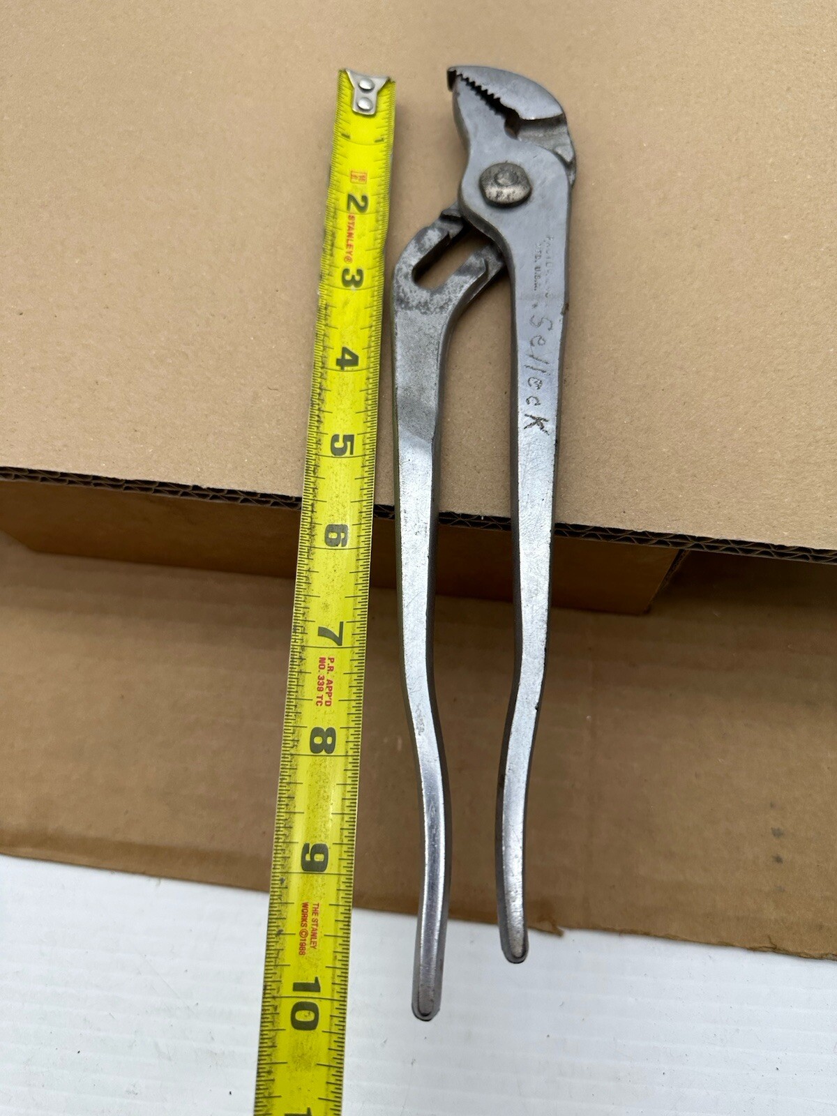 Vintage Proto Tools 243 Made In USA 10″ Tongue & Groove Slip Joint Pliers