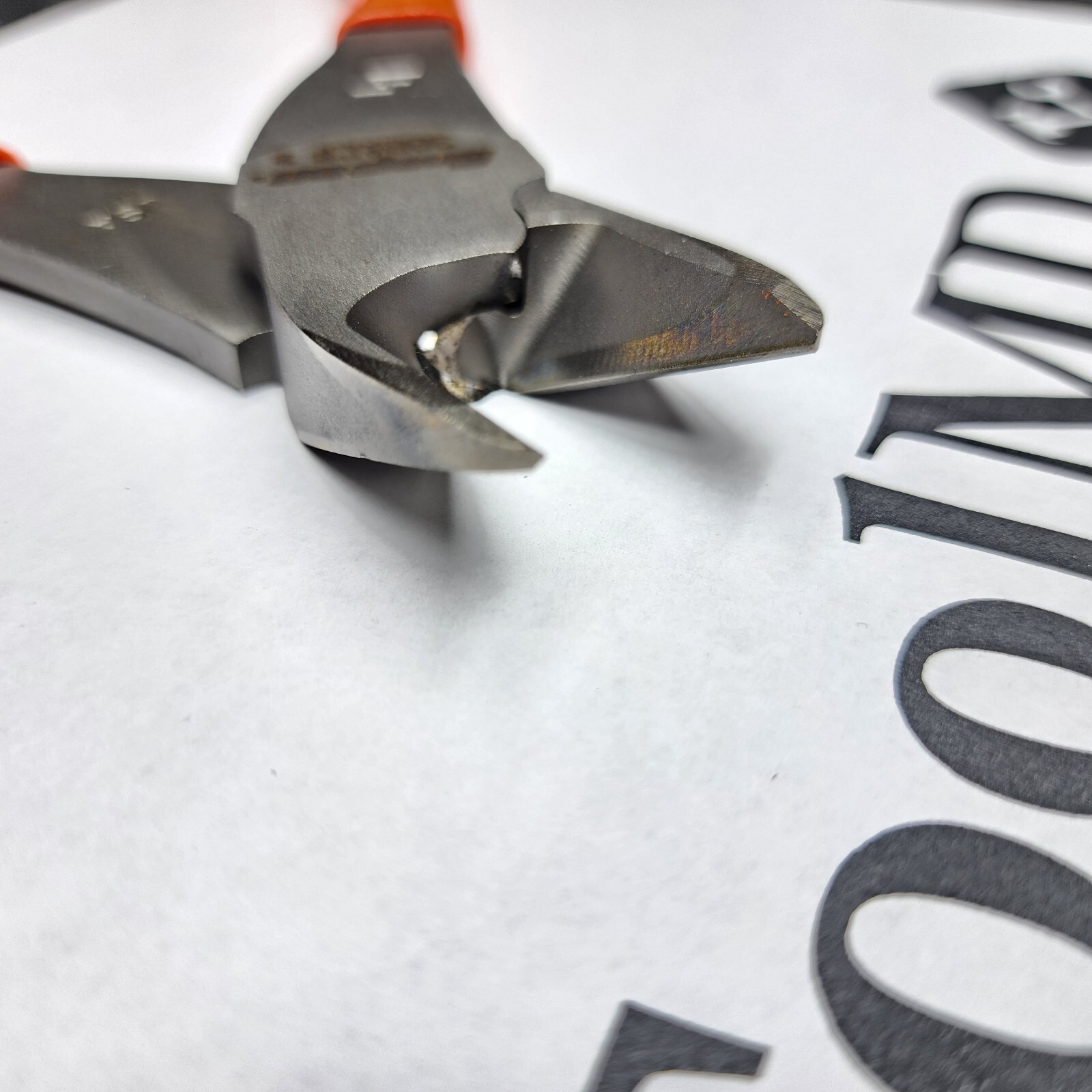 Snap-on Tools USA NEW ORANGE 8″ High Leverage Diagonal Cutter Pliers 388ACF