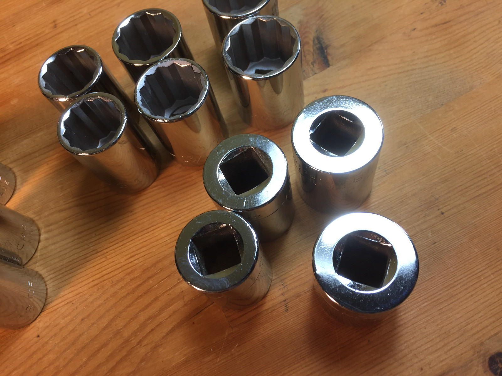 NOS VINTAGE CRAFTSMAN USA SOCKETS SAE METRIC 1/2″ DRIVE 12 POINT G MANY – U PICK