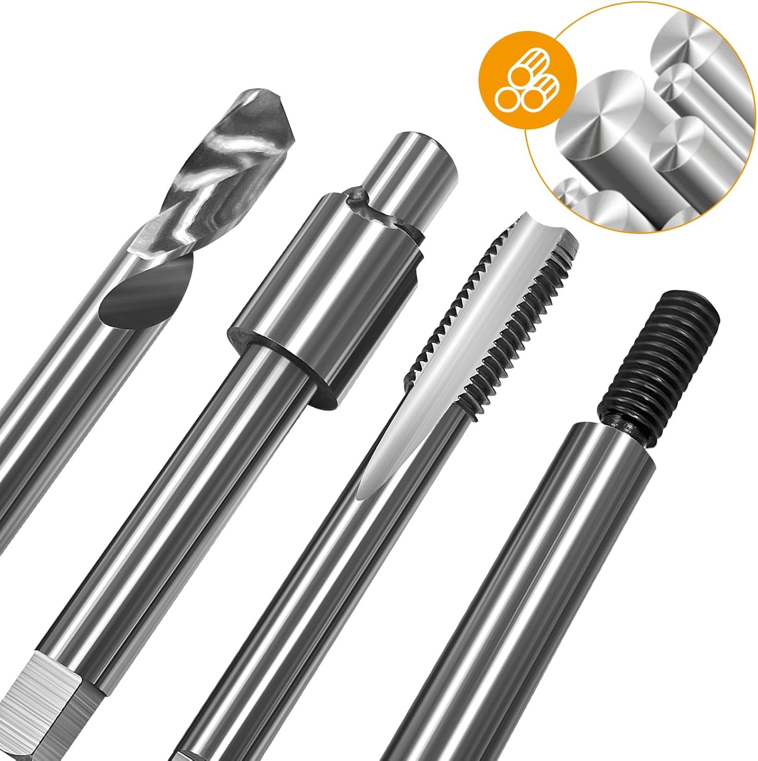 M9*1.25 Metric Thread Repair kit,12 12.5MM Stainless Steel Inserts