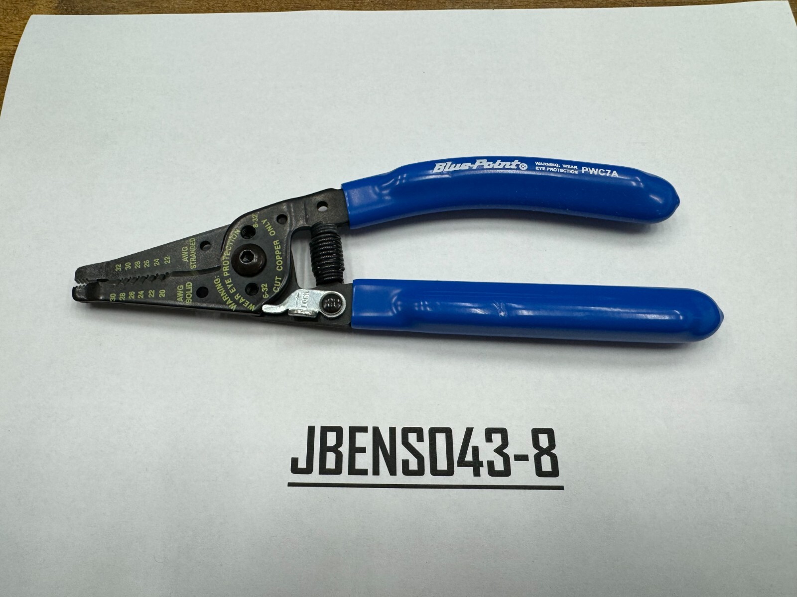 Blue-Point Tools USA NEW Soft Grip 7″ Wire Stripper / Cutter PWC7A