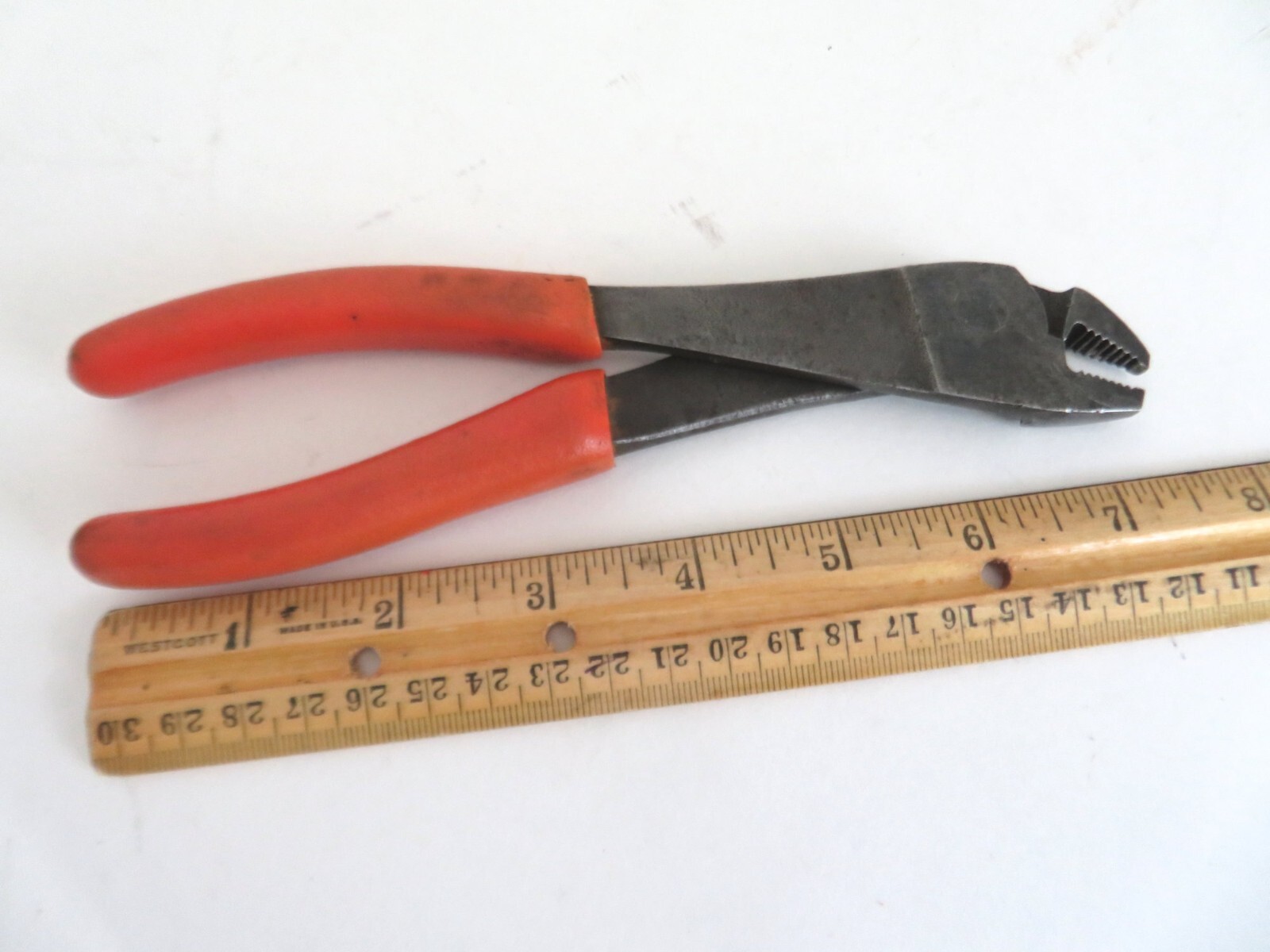 Snap-On 208BCP Pliers Orange Handle Rounded Nose Battery Terminal Pliers USA