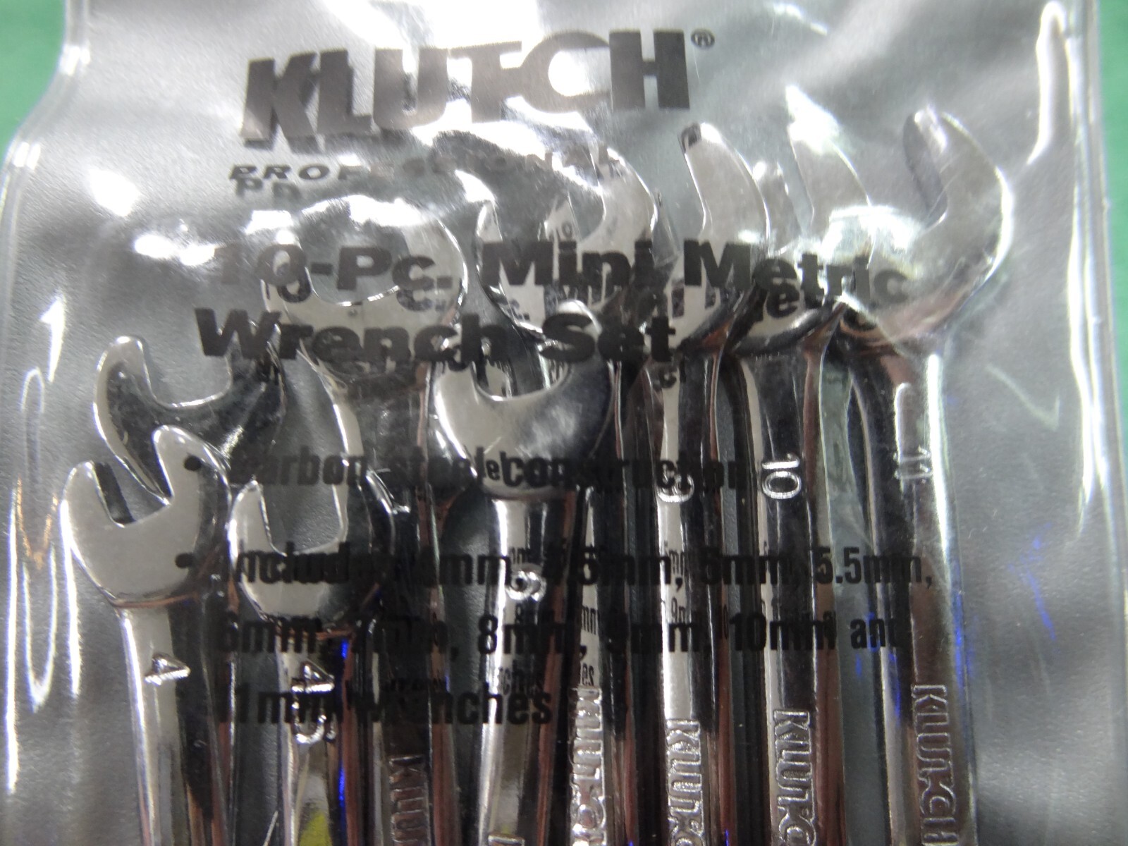 NEW Klutch 10 Pc. Mini Metric Ignition Wrench Set -35939