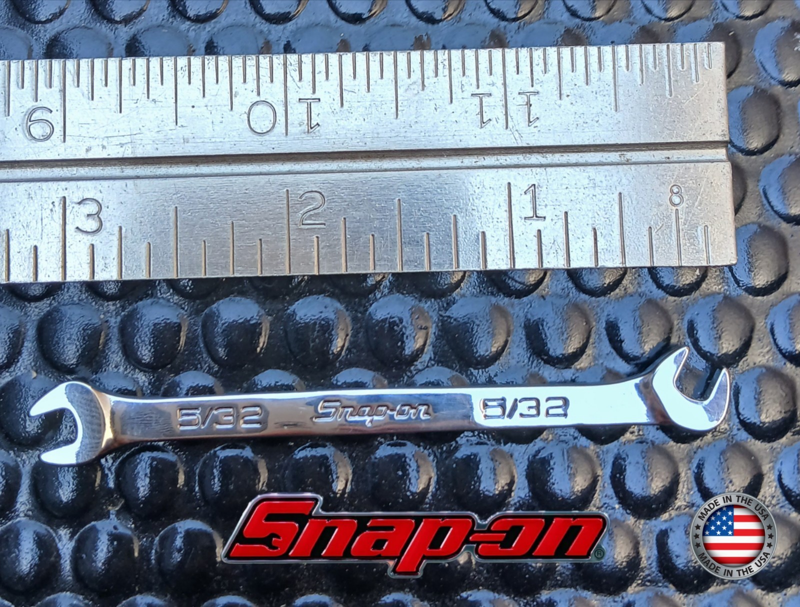 🇺🇸 NEW SNAP-ON 5/32 Offfset Open-End Wrench: 15°/60° Angles, 3″ Long, #DS1010A