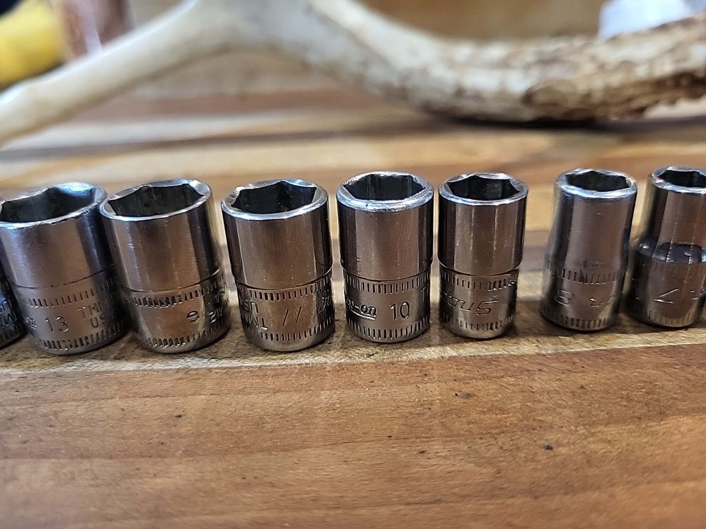 Snap On Tools 113TMMY 13 Pc. 1/4″ Dr. Metric 6 Pt. Shallow Socket Set 4-15mm