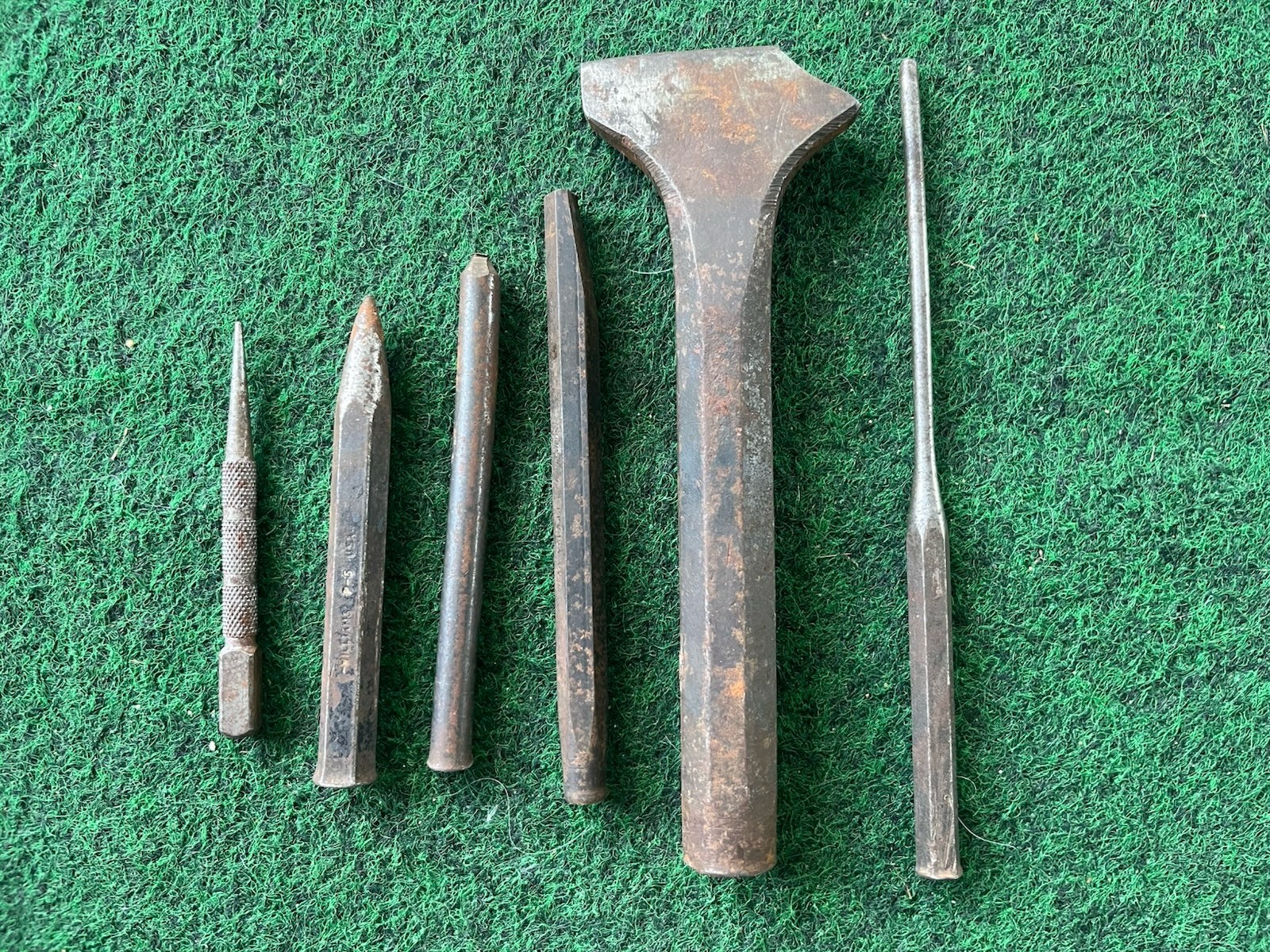Automotive Punches / Chisel- Snap On And Other Misc