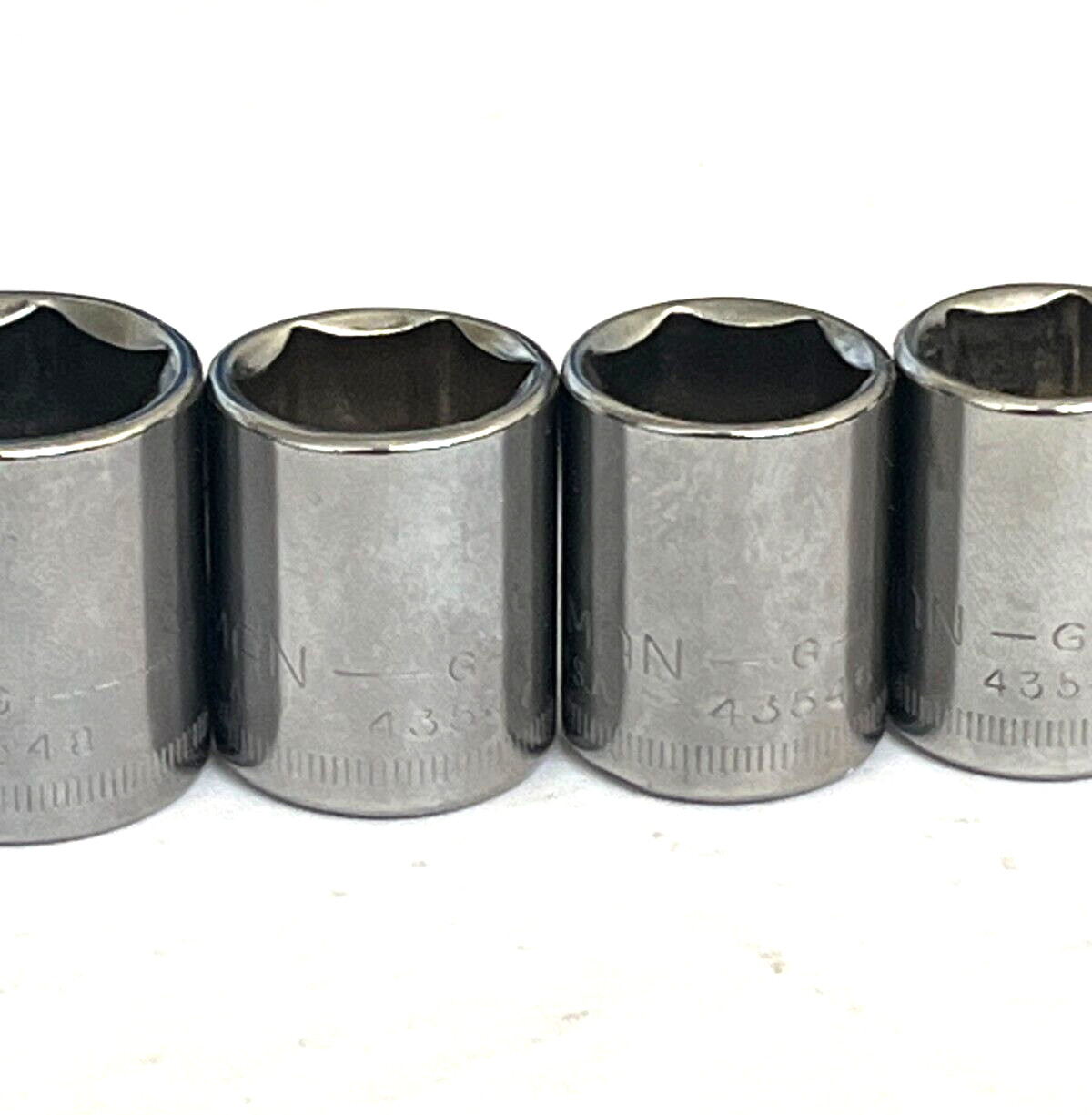 Craftsman 9 Piece Socket Set Metric 3/8″ Drive 6 PT Shallow G 9-15, 17, 19MM USA