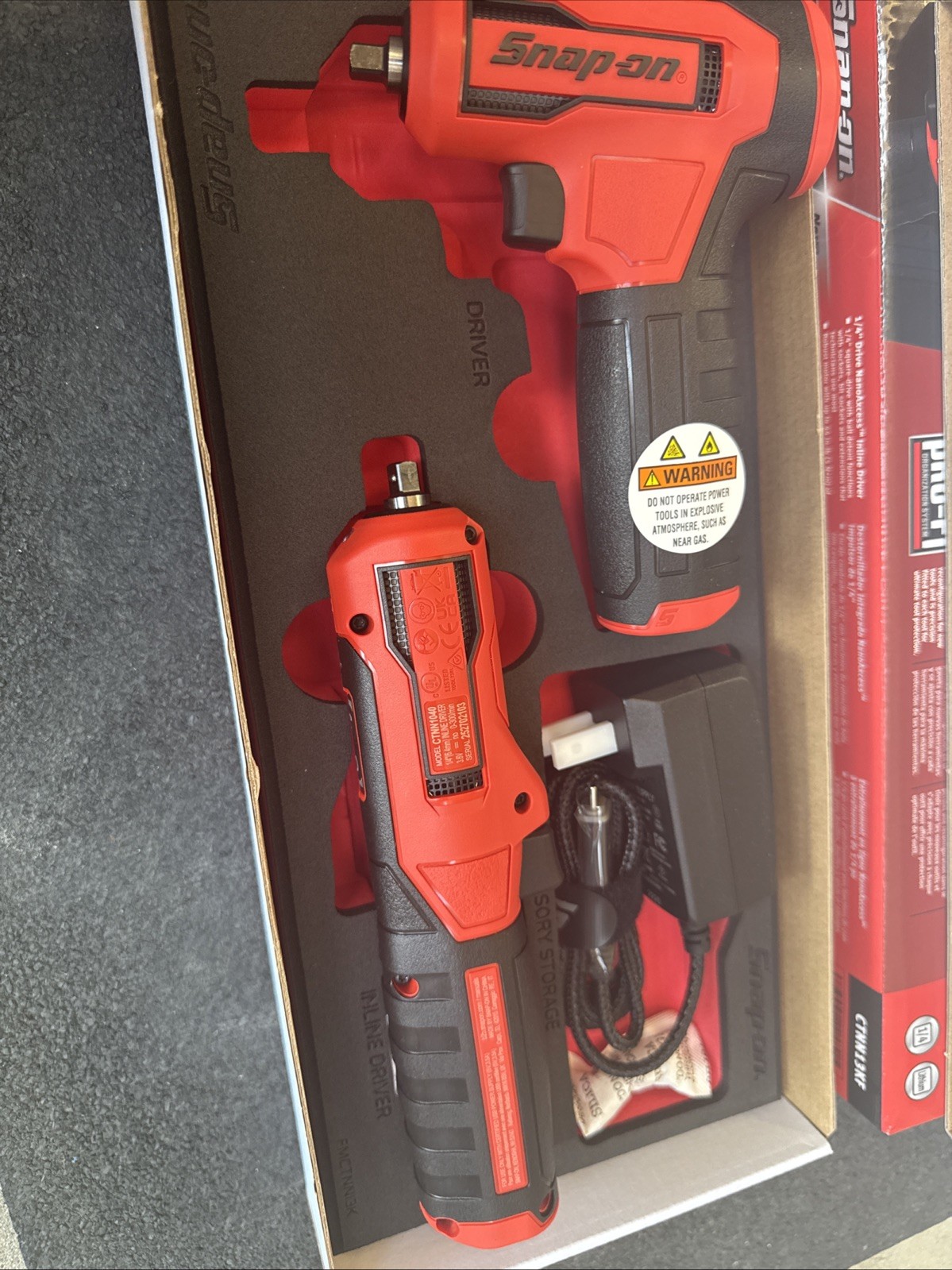For Snap On Tools CTNN13KF Nano/Axcess Tool Kit Red Foam New 1/4drive 2pc