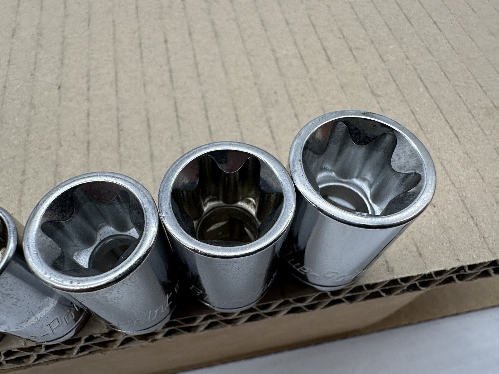 Blue-Point 11pc 3/8″ Drive External Torx Socket Set E-Torx E20-E4 Nice Shape