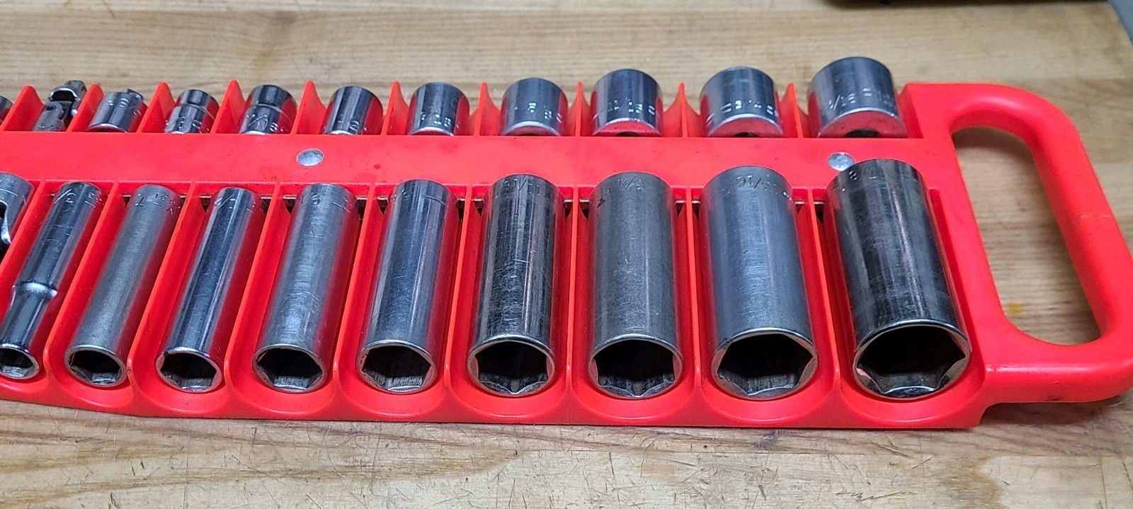 Vintage Craftsman ⅜ & ¼» Drive Socket Set 28 pc + Magnetic Holder ⅞ To 5/32 USA