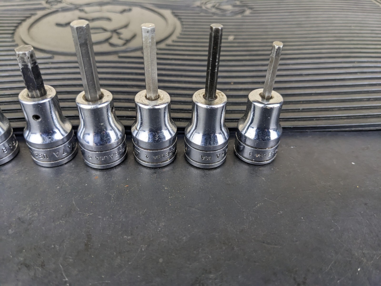 #az201 Snap On 3/8″ Drive Standard Hex Bit Socket Driver Set 208EFAY 1/8 to 3/8″