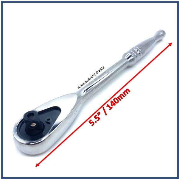 Halfords Advanced 1/4″ Square Drive 5.5″ 100Teeth Ratchet Handle – New Free P&P
