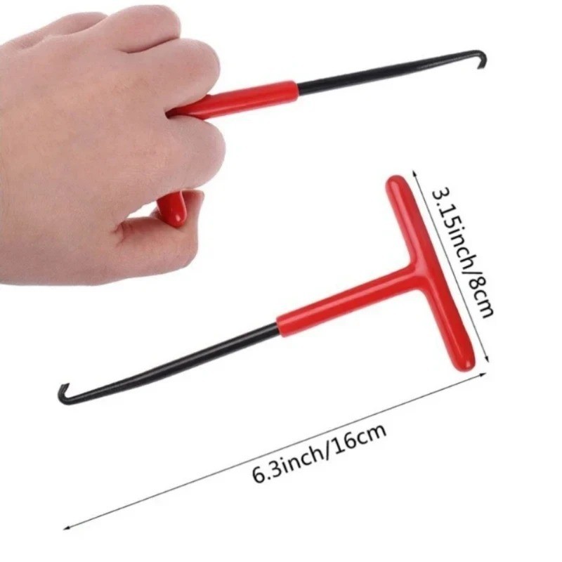 T-Shaped Exhaust Spring Puller with Rubber Grip – Essential Tool for Motorcycles