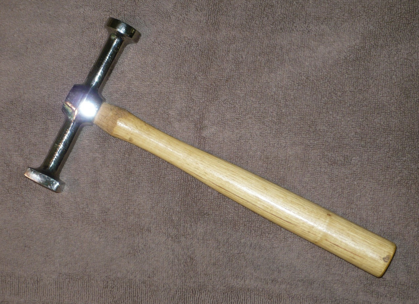 Auto Body/Metal Worker’s Square/Round Flat Face 11-3/4″ Shrinking Hammer