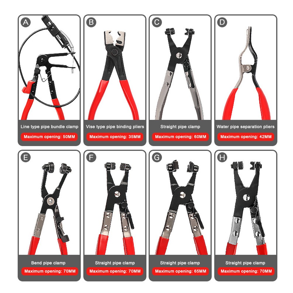 Hose Clamp Plier Clic&Clic-R Type Practical Collar Pliers CV Boot Clamp Tool US