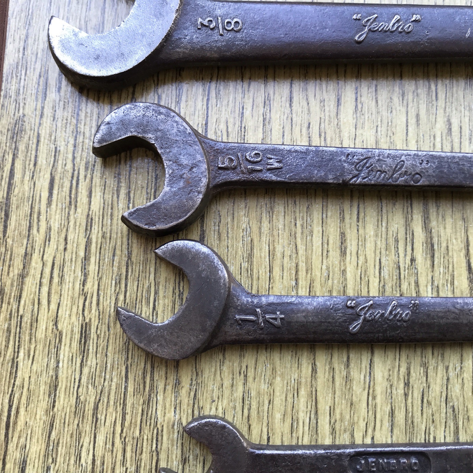 5 Vintage Jenbro Whitworth Spanner’s 7/16” to 1/8” Whitworth.