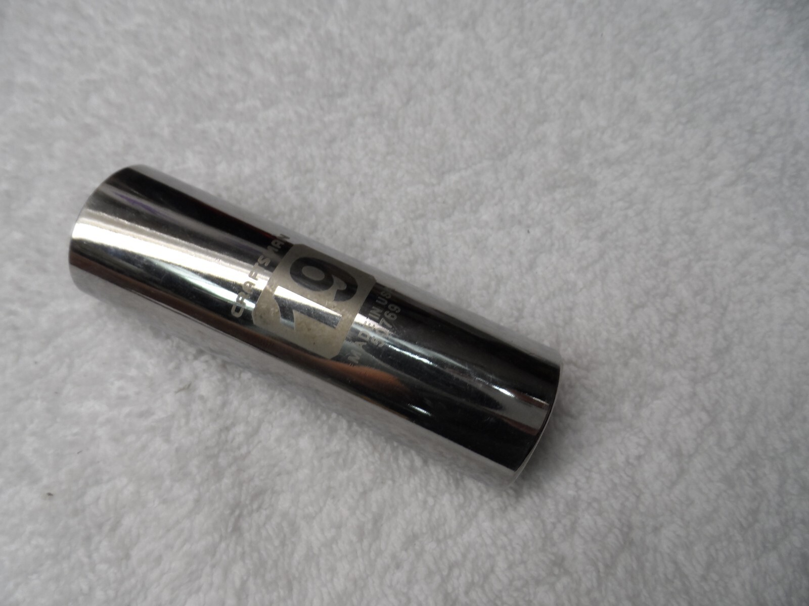 Craftsman 1/2″ Drive Metric MM Deep Socket, 19mm 12pt laser USA PN 50769 (loose)
