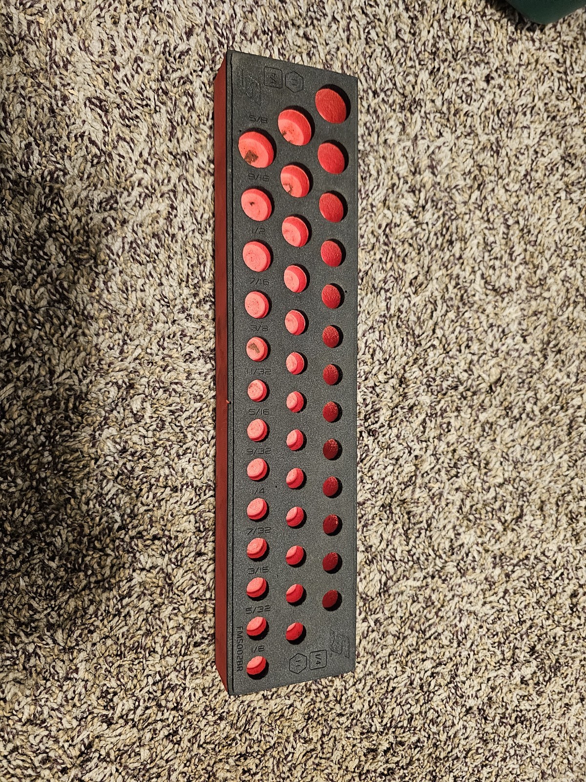 Snapon 1/4 Socket Foam For Shallow Medium And Deep Sockets FMS002BR (FOAM ONLY)