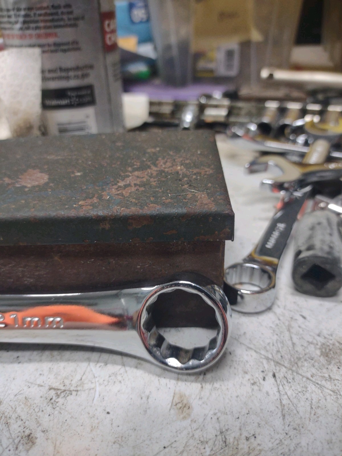 17mm Sk Full Polished Chrome Conbation Wrench
