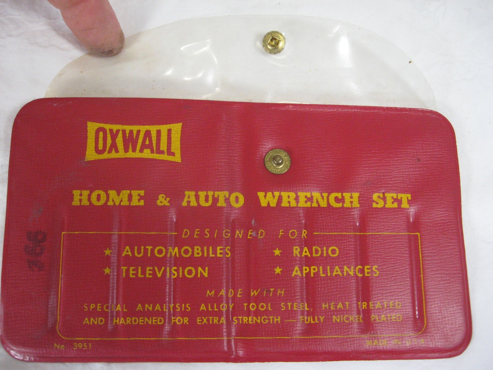 USA No. 3951 OXWALL 8 pc HOME & AUTO combo WRENCH SET = 13/64″ – 7/16″ SAE – NOS