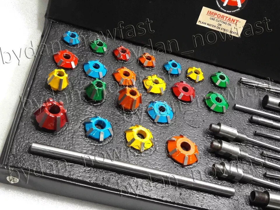 Universal Valve Seat Finisher For Motorcycle Carbide Tipped Seat Repair Tools