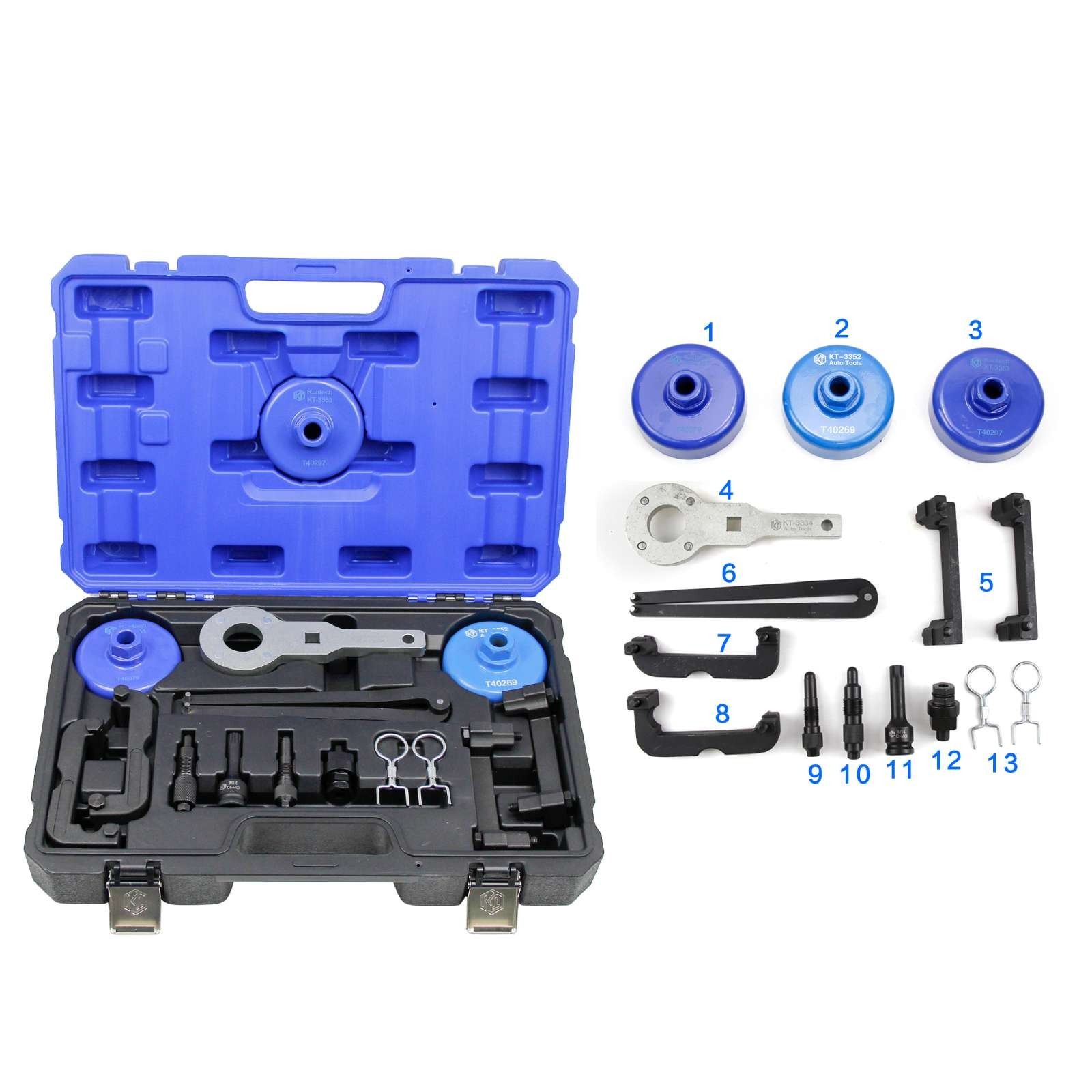 Camshaft Timing Tool Kit for Audi VW 2.0T,2.4, 2.8, 3.0T, 3.2T, 4.2, 5.2 Engine