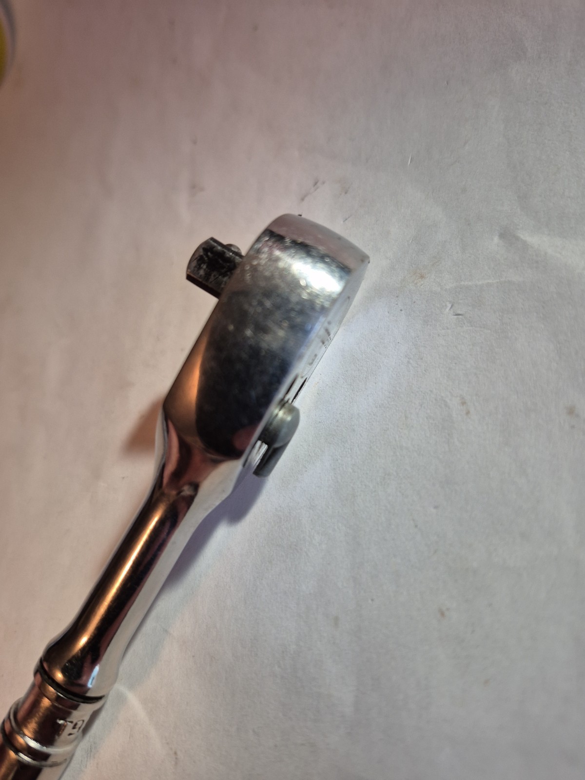 SNAP ON T936 1/4» DRIVE RATCHET 4 1/2» LONG STUBBY USA MADE USED CONDITION