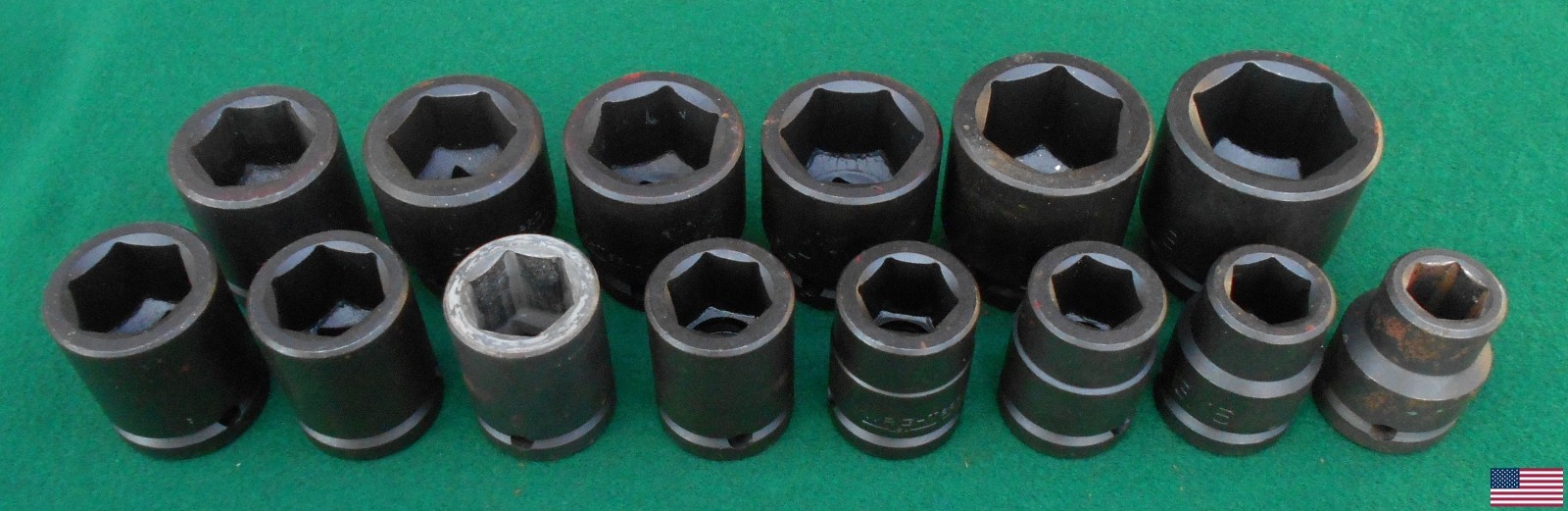 WRIGHT 14 pc 3/4″ drive SAE IMPACT Socket Wrench Set w/box * FREE SHIPPING! *
