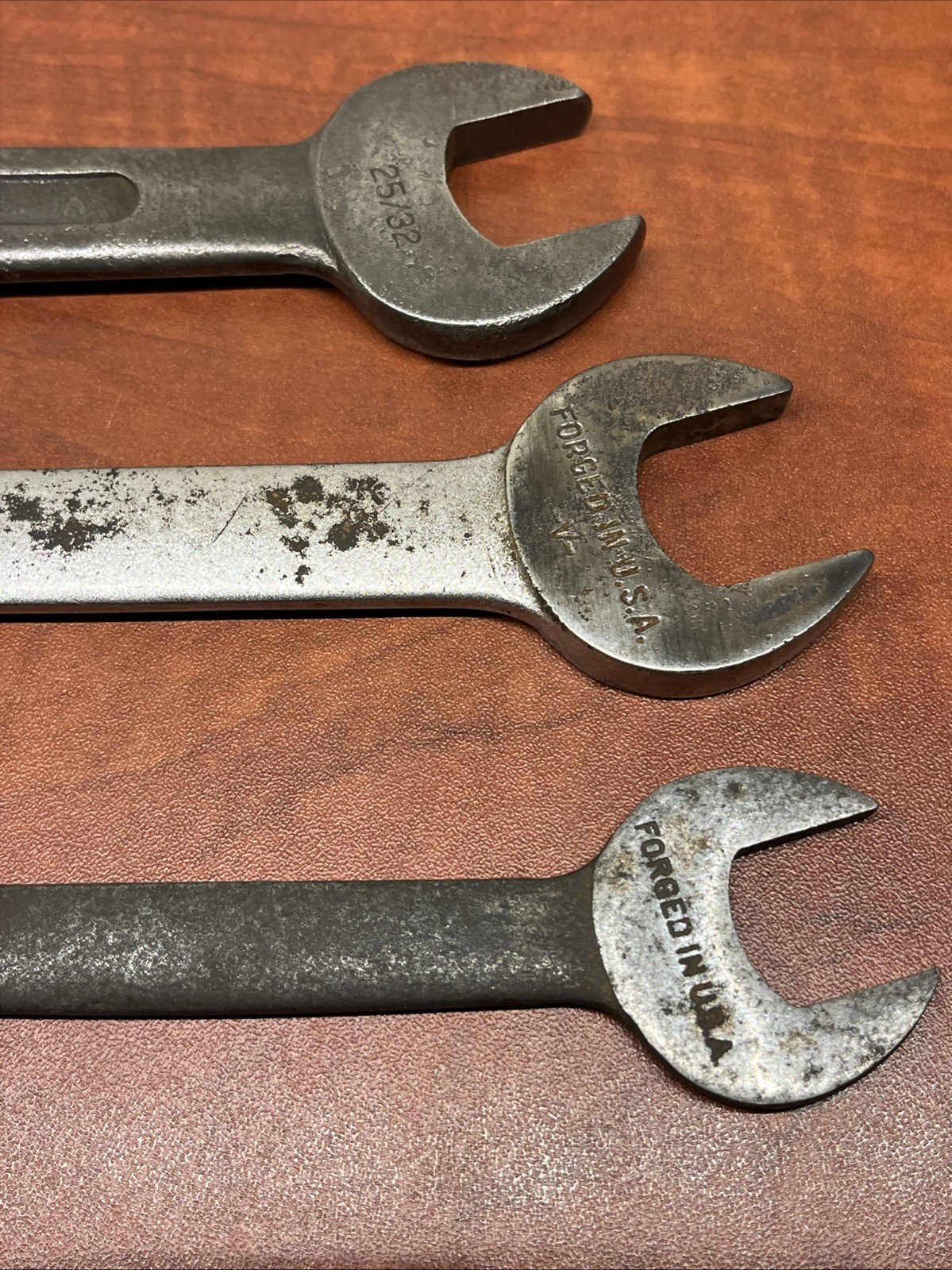 Vintage craftsman open ended wrenches USA Made. No. 3 No. 4 & 1031 Underline C
