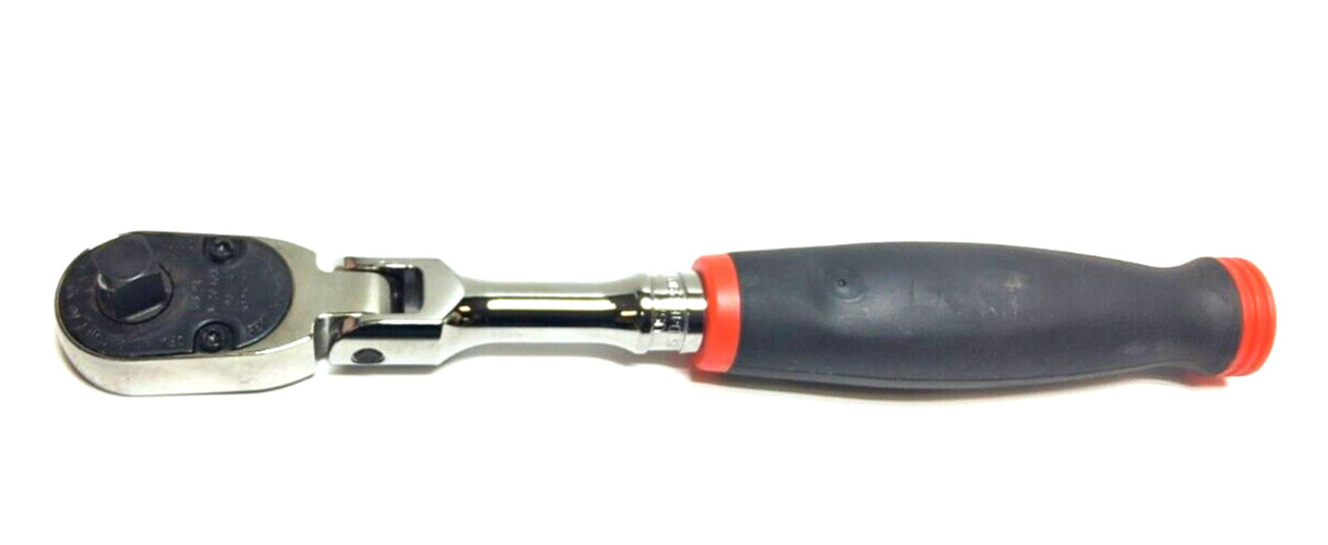 New Snap-on™ 3/8″ drive 9″ long FLEX Head Ratchet Red Soft Handle FHF80A
