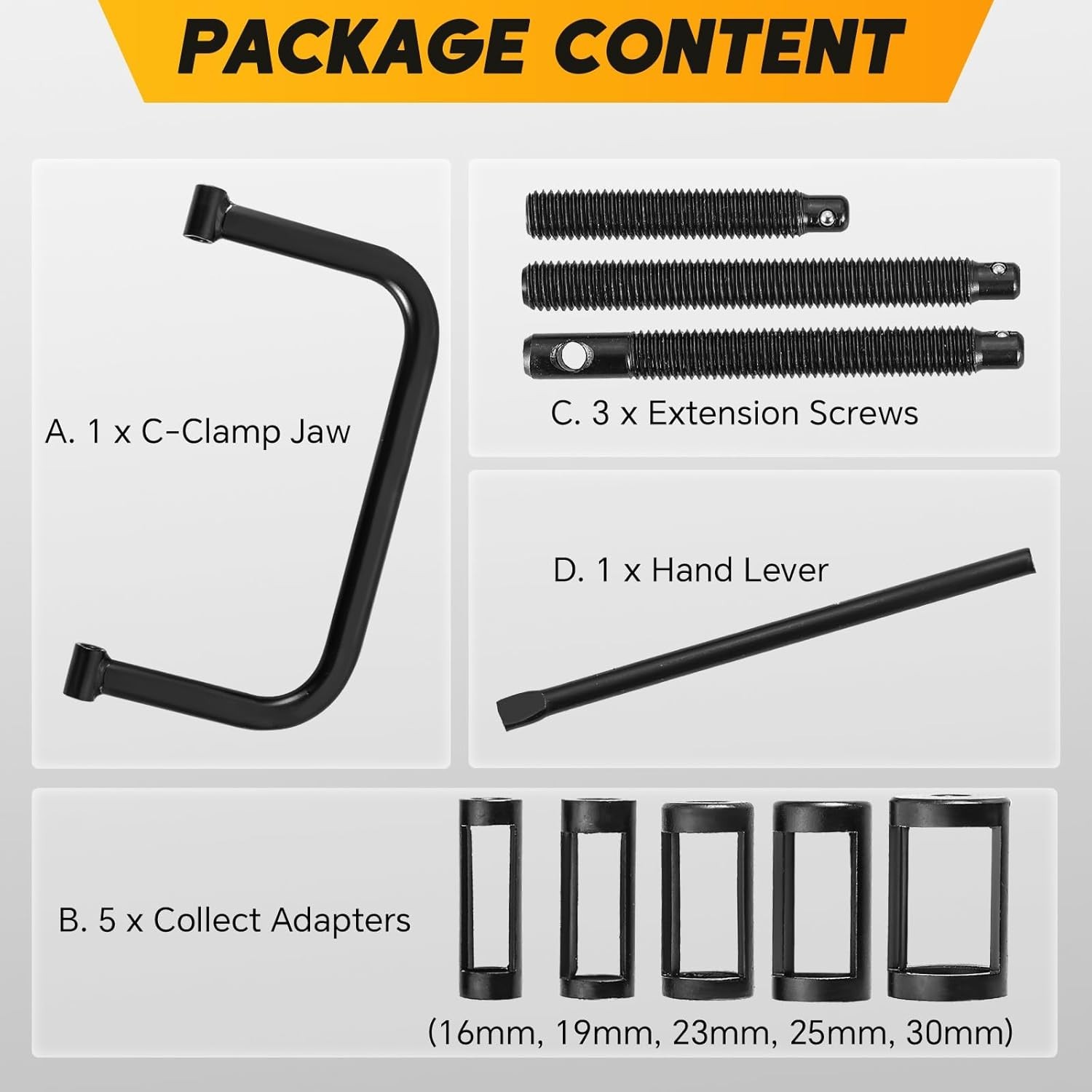 10pcs Valve Spring Removal Tool Set C Clamp For ATV Motorcycle Car Small Engines