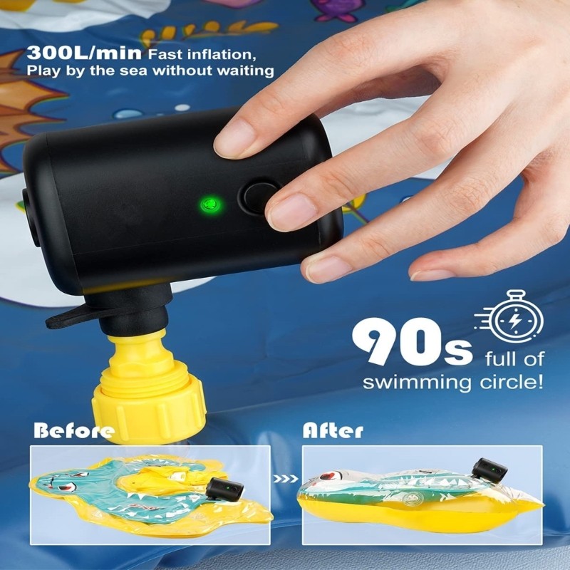 Pocket Size Rechargeable Air Pumps 4kPa Quick Inflation for Outdoor Equipment