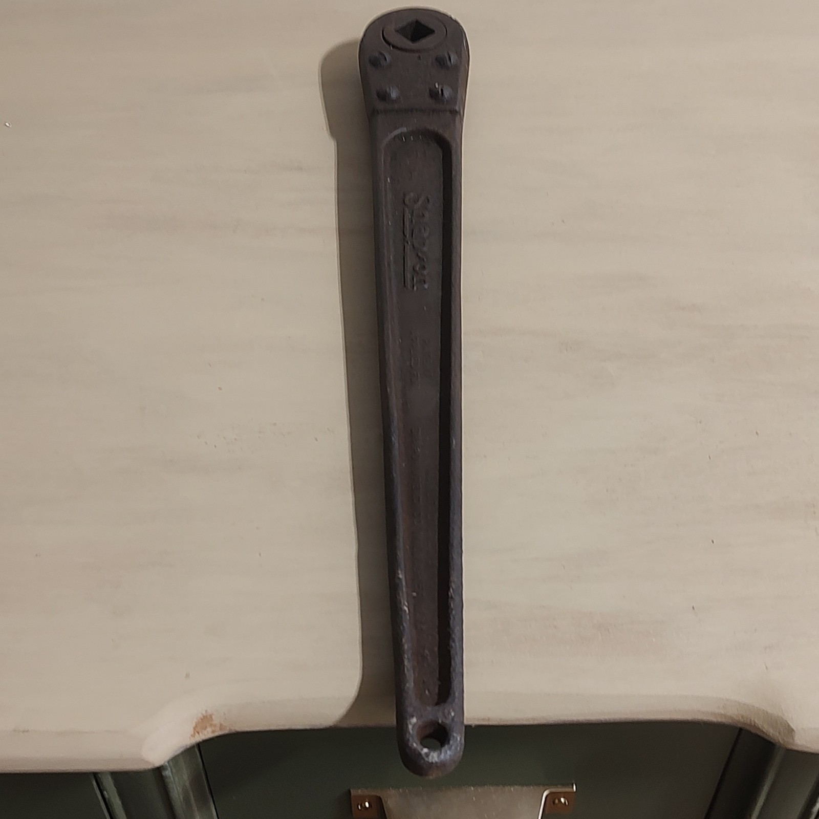 Rare 1920s Snap-On Tools Pre-Patent First Casting 5/8” Drive Push Thru Ratchet