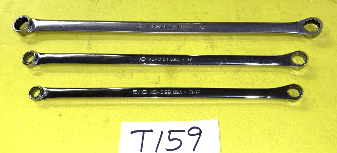 SNAP-ON TOOLS 3 PIECE SAE. & METRIC HIGH PERFORMANCE 15% OFFSET BOX WRENCHES