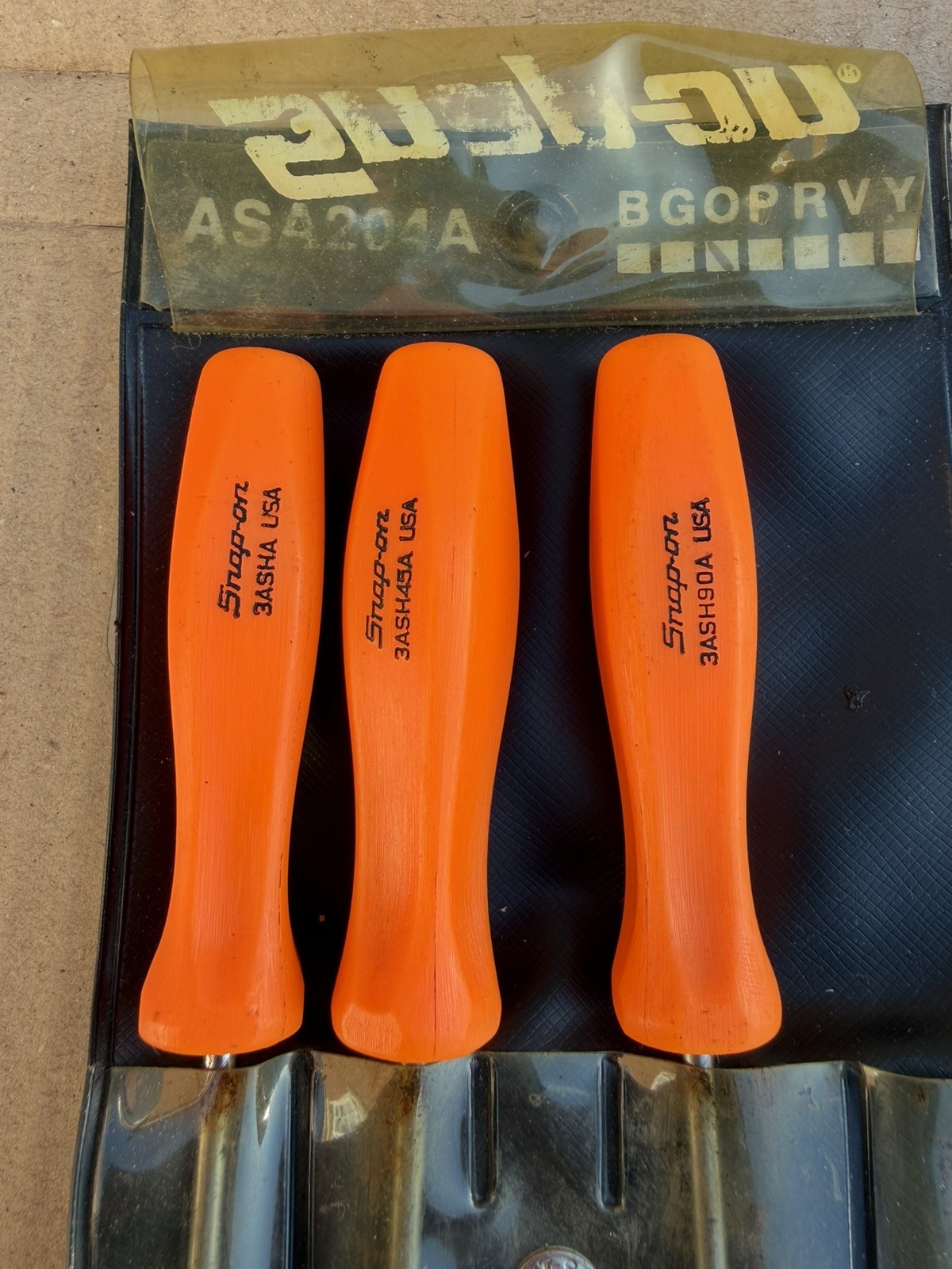 Snap On Hard Handled Orange Pick Set Rare In Wallet ASA204A