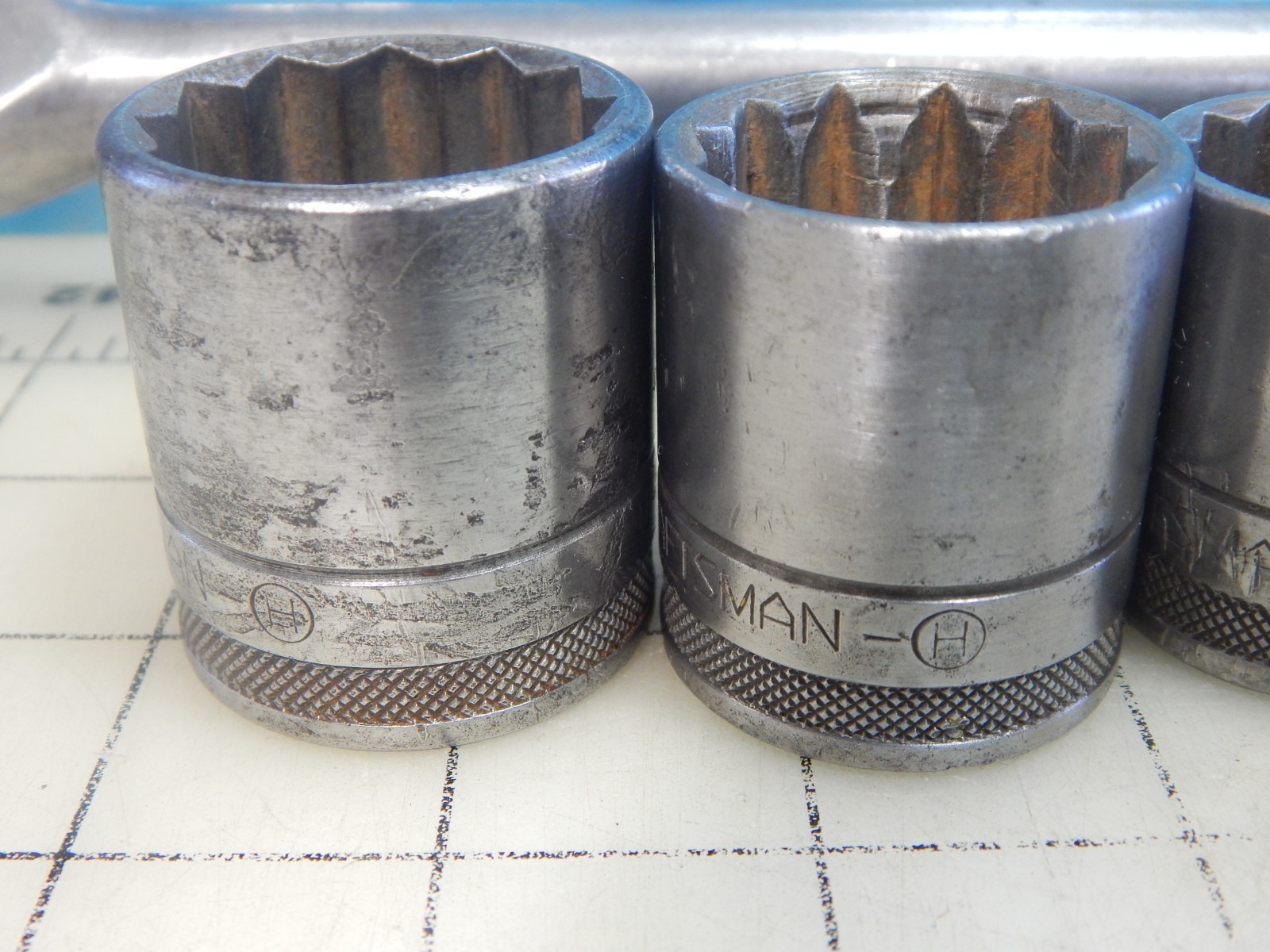 Vintage 1940’s Craftsman 1/2″ Dr. 16pc Socket Set, Breaker Bar, ALL -H- Series
