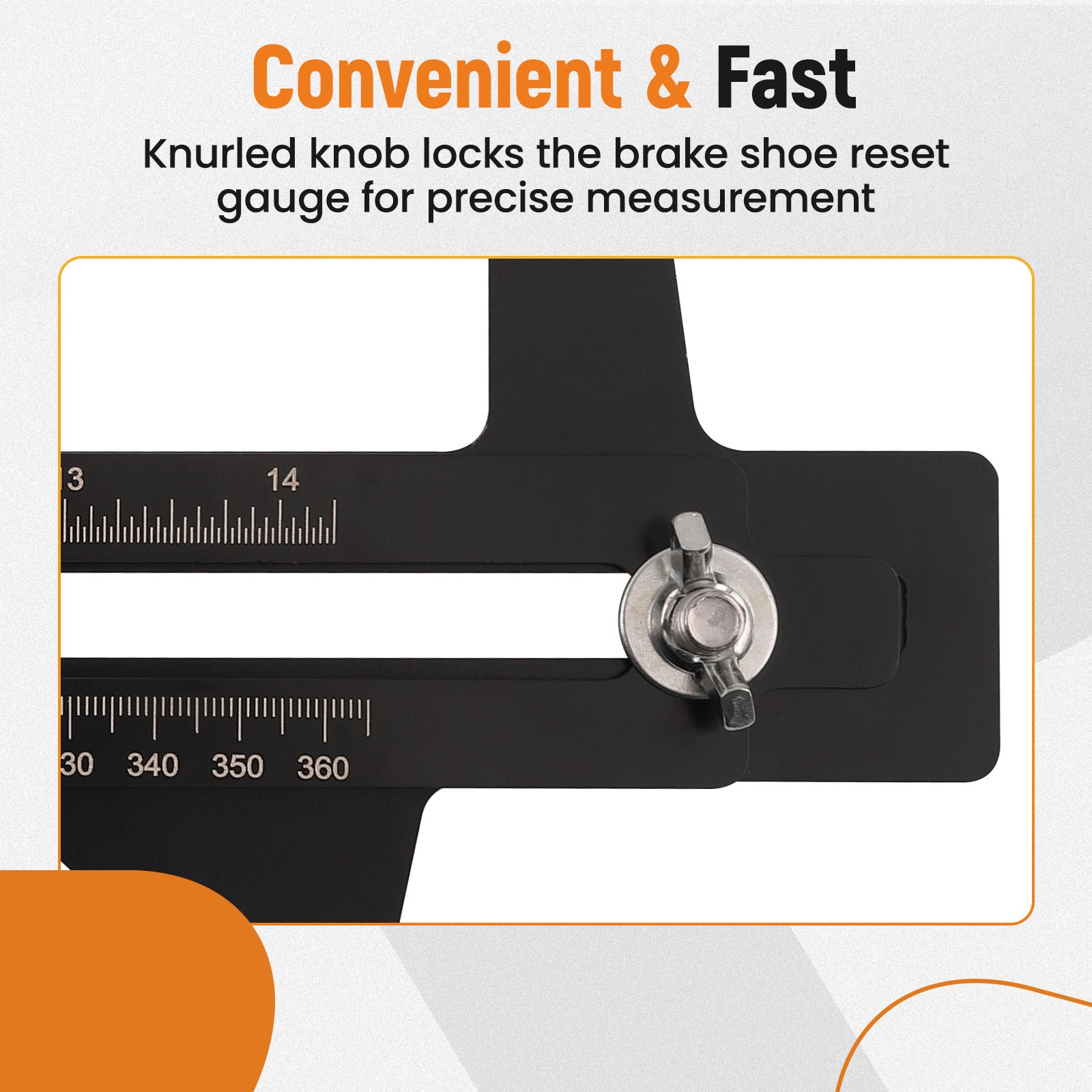 Brake Measuring Tool 6-1/2 to 14-1/4 inches Brake Resetting Gauge Tool new