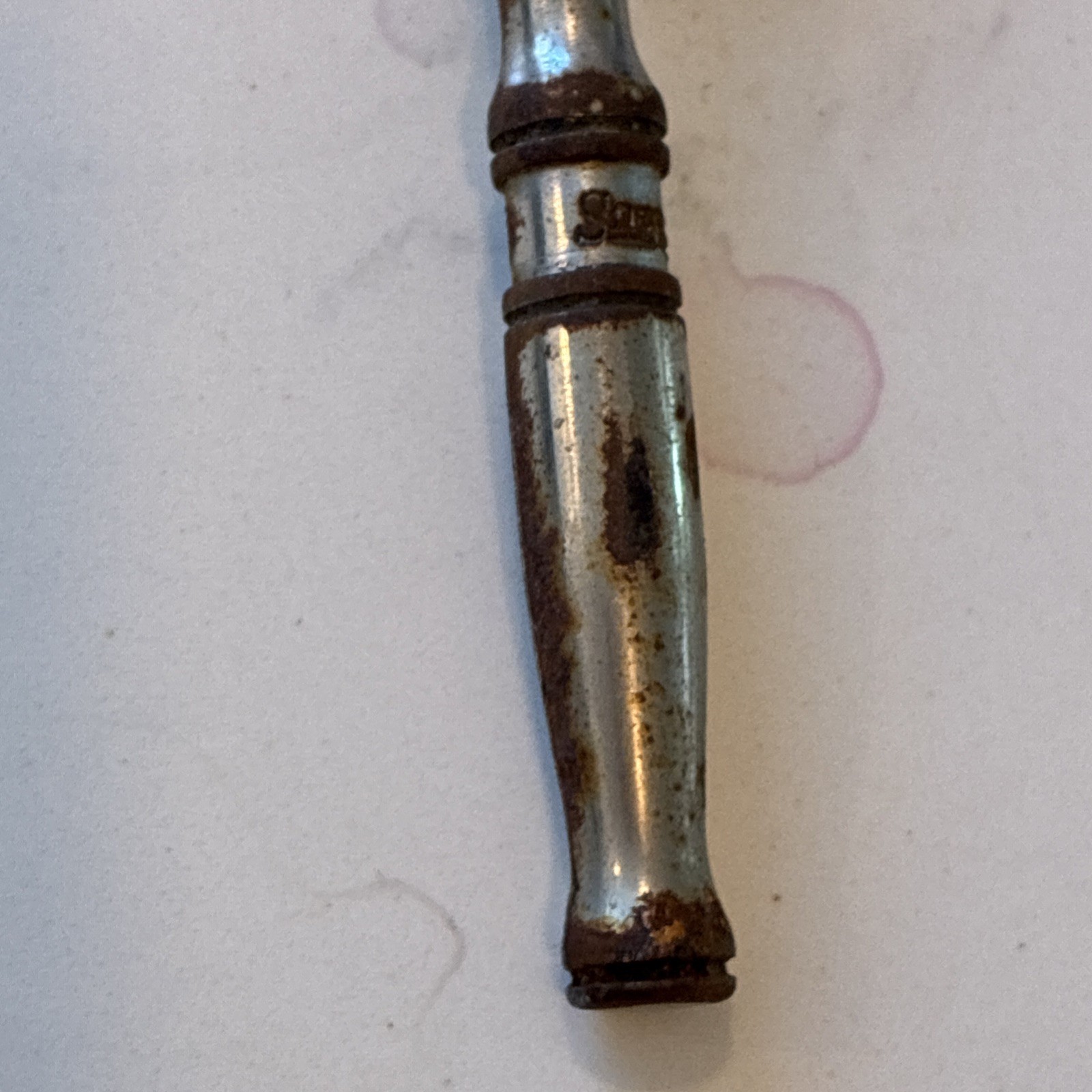 Snap On Tools Mini 1/4″ Drive Ratchet TM70C Mechanic Hand Tool Rusty works