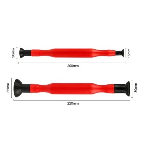 2pcs/set Car Valve Lapping Sticks Tool Sucker Rubber Head Fittings Grinding Tool