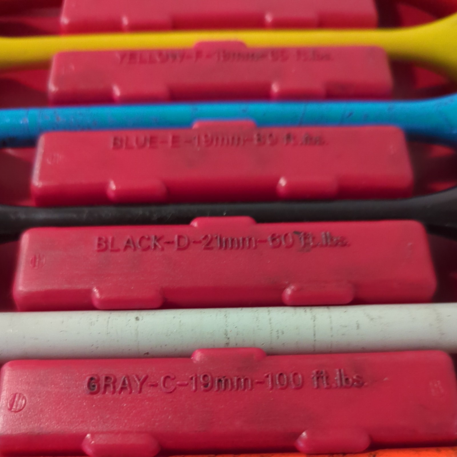 AJ Manufacturing AJ1510 10pc Torque Stick Set 1/2″ Drive Color Coded-Missing Lid