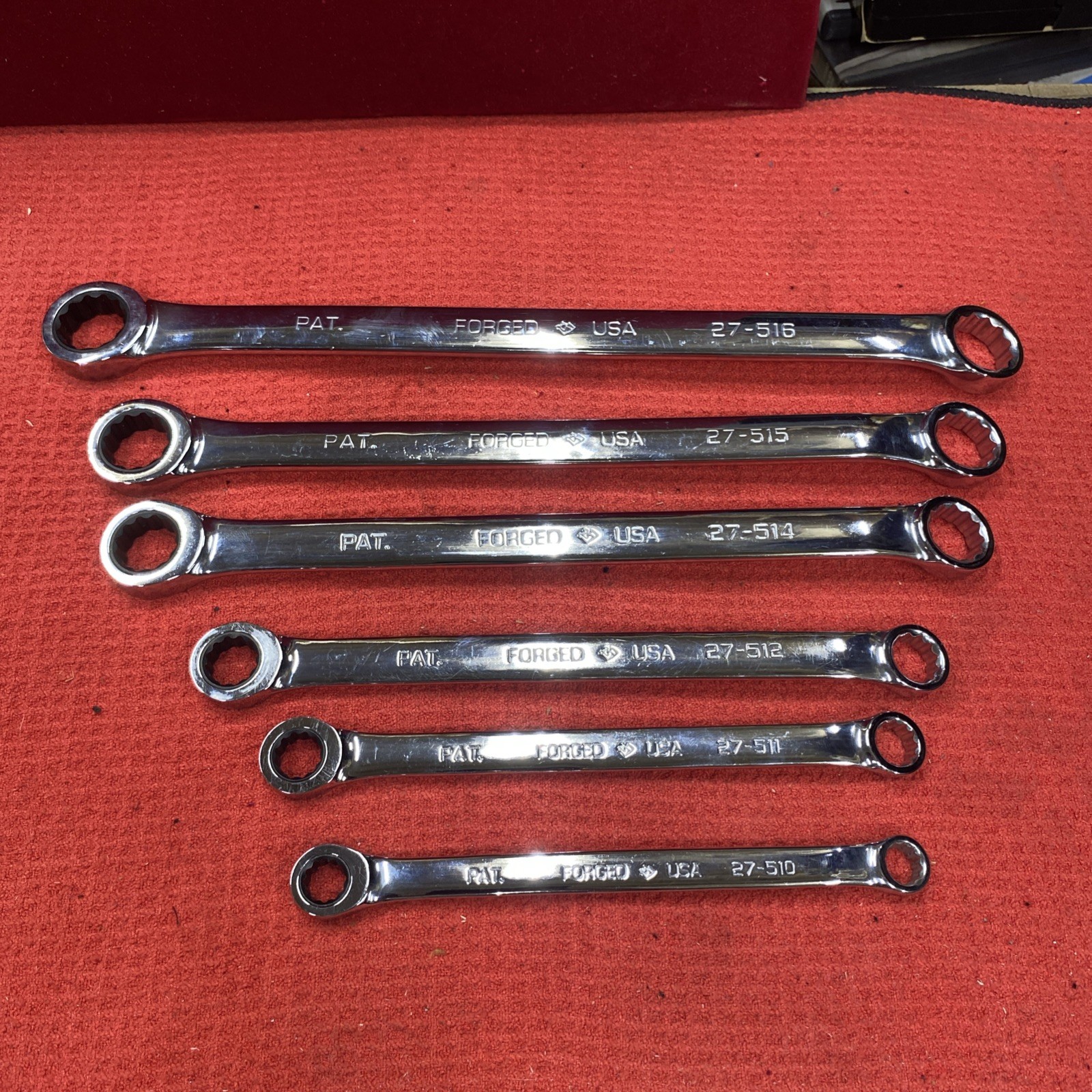 Armstrong Tools USA 6pc Ratcheting Double Box End Wrench Set SAE Missing 9/16