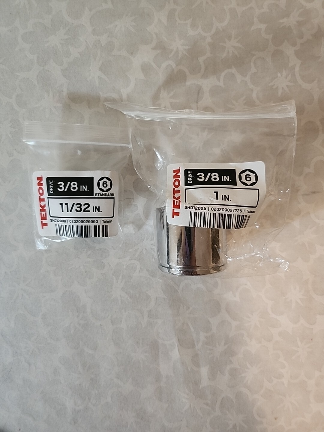 Tekton Individual 3/8” Drive Standard SAE Socket 6-point Choose 11/32″ Or 1″
