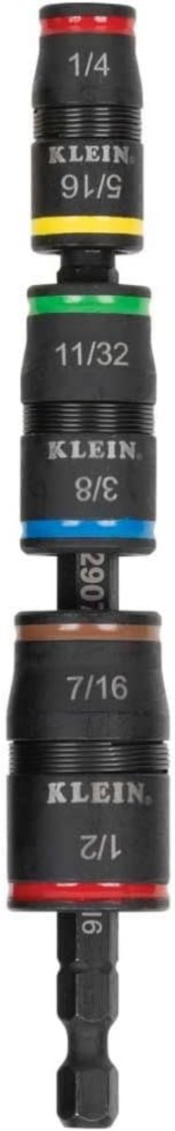 32907 Impact Driver, 7-in-1 SAE Impact Socket Set, Flip Socket Set with 1/4, …