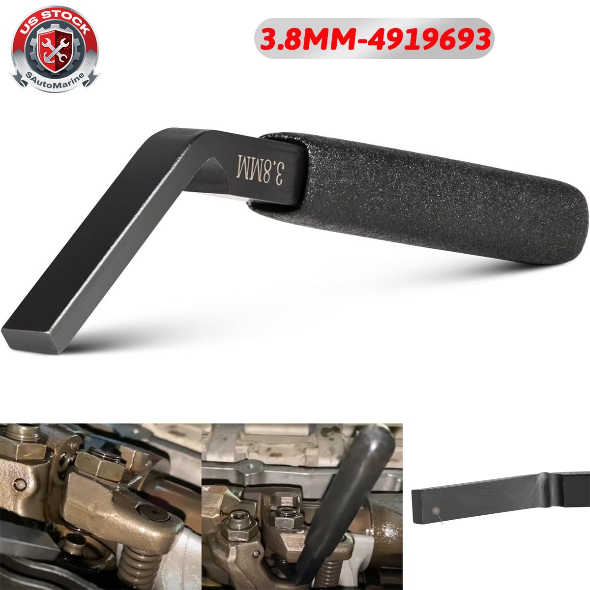 4919693 Engine Brake Adjustment Tool 3.8MM Feeler Gauge For ISX 11.9L CM2250