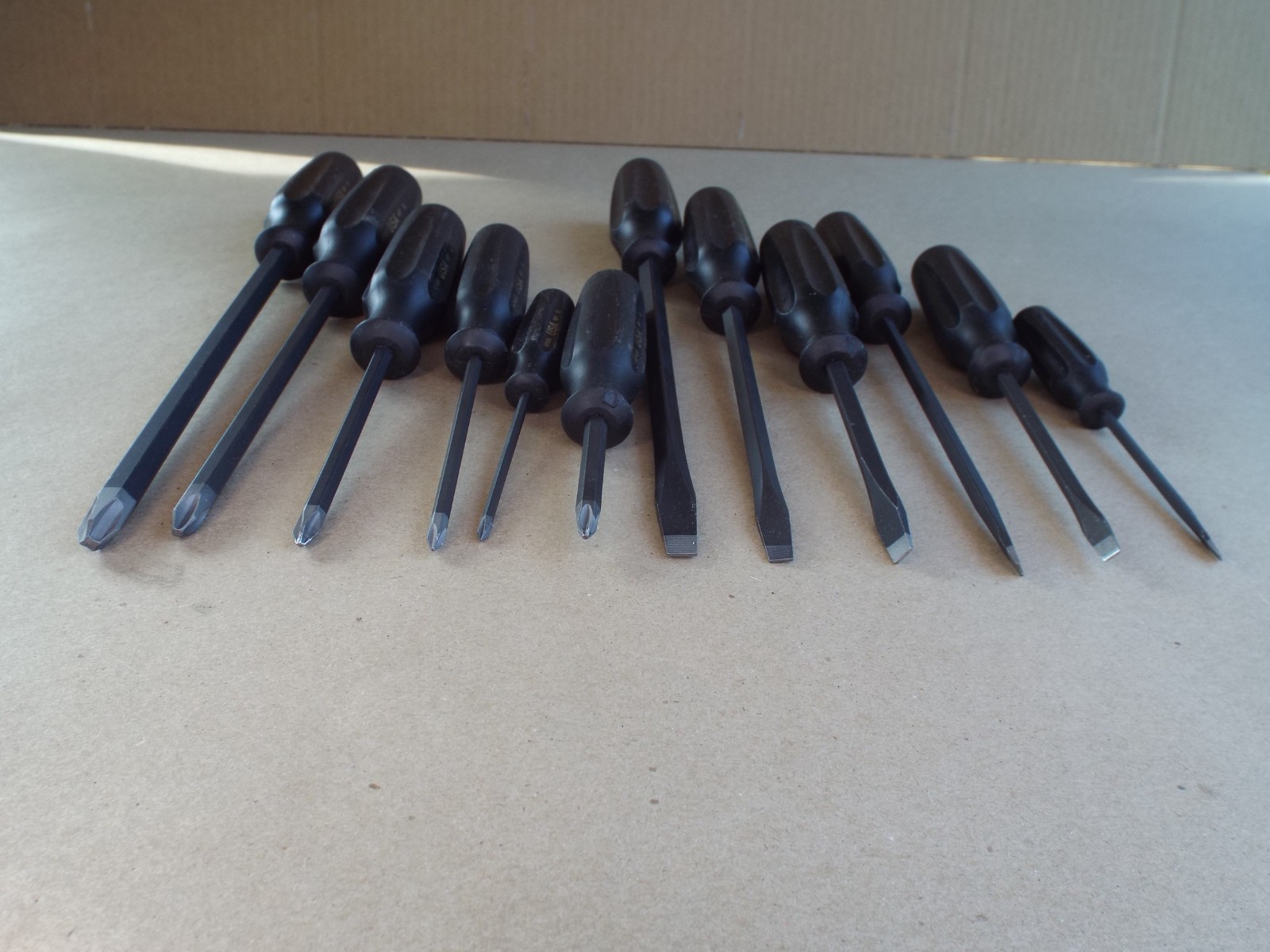 VTG Craftsman Professional Screwdriver Lot Black Handle USA Good Cond! (Read)