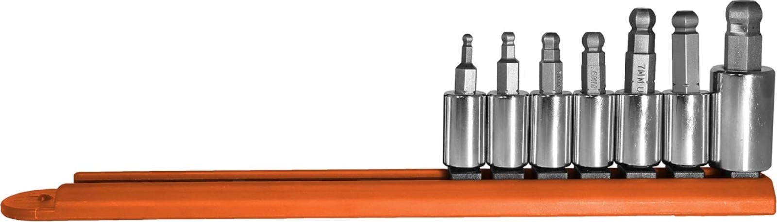 Professional Grade 7-Piece Metric Ball Hex Socket Set – Superior Chrome Finish
