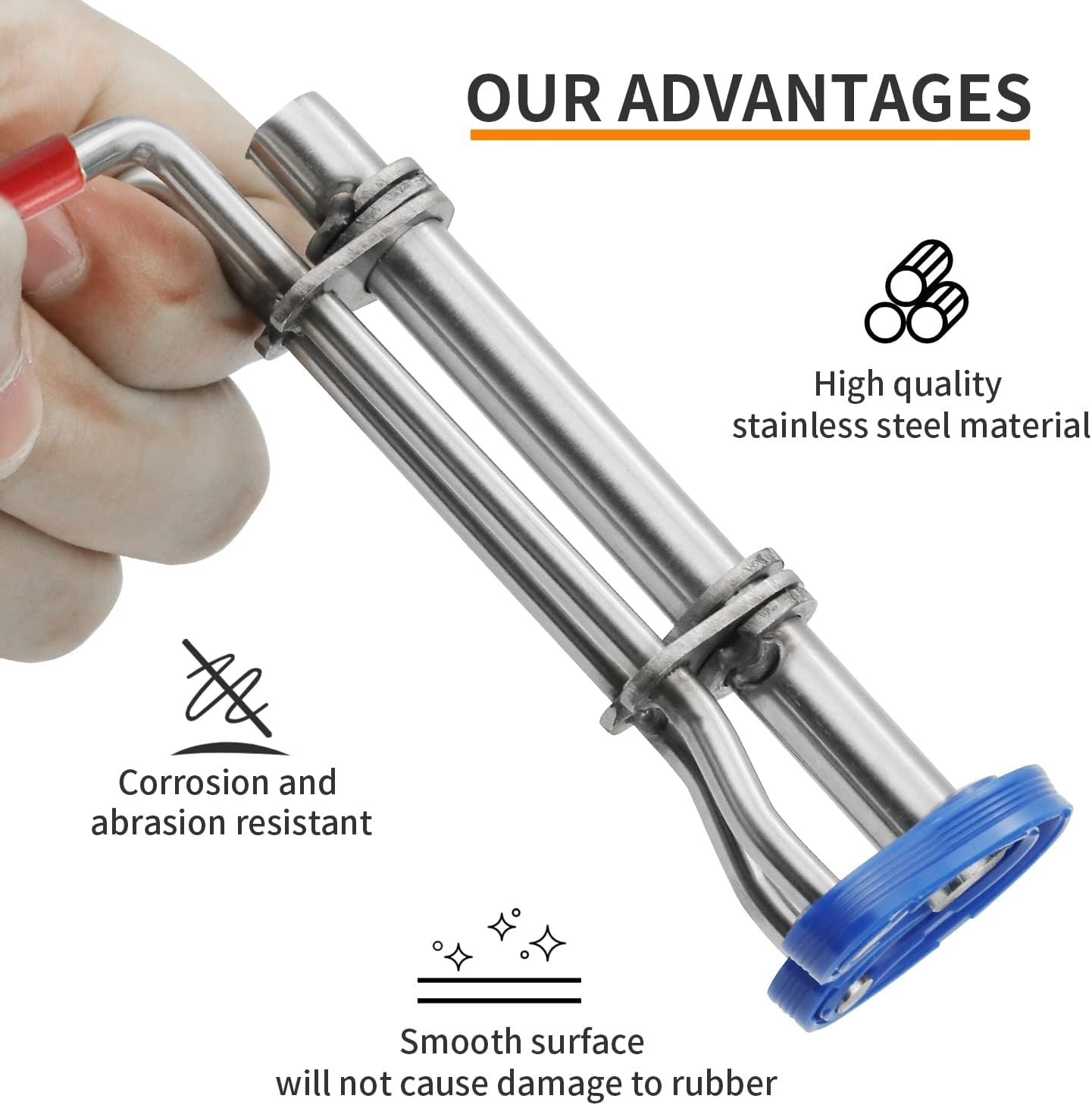 High-Quality Stainless Steel Hydraulic Seal Installation Tool – 3 Sizes Included